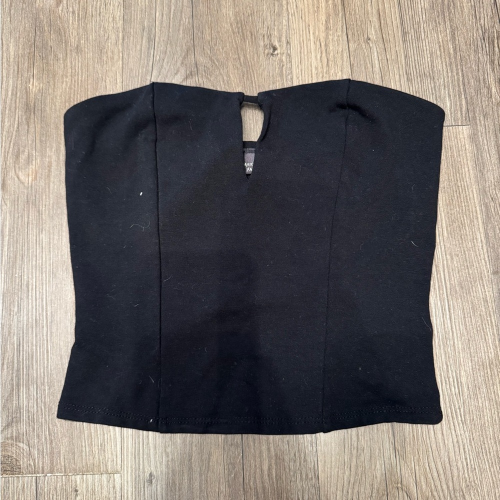 Black Sparkle & Fade tube top